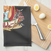 Stress van de Grill voor vrouwen die graag grillen Theedoek (Quarter Fold)