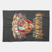 Stress van de Grill voor vrouwen die graag grillen Theedoek (Horizontaal)