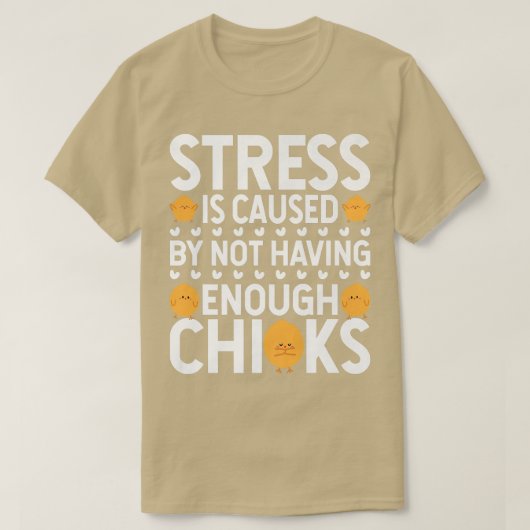 Stress wordt veroorzaakt door het feit dat er geen t-shirt (Design voorkant)