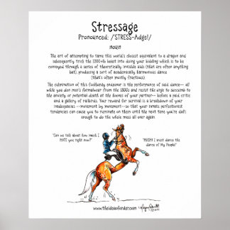 Stressage-Poster Poster