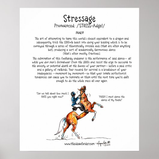Stressage-Poster Poster (Voorkant)