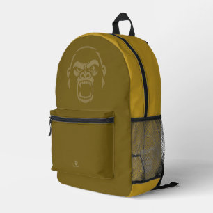 Stressed Ape - Roar! Mosterd Bedrukte Rugzak