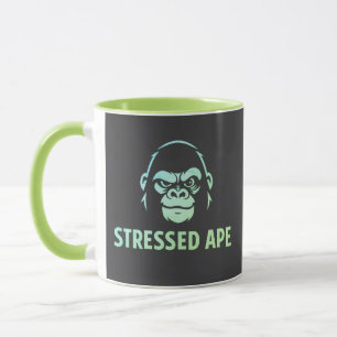 Stressed Ape Studios Groen Logo Mok