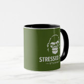 Stressed Ape Studios Groene Logo Mok (Voorkant rechts)