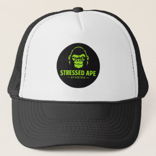 Stressed Ape Studios Groene Logo Trucker Pet