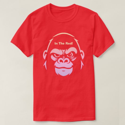 Stressed Ape Studios - In The Red T-shirt (Design voorkant)