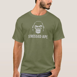 Stressed Ape Studios zwart-wit logo T-shirt
