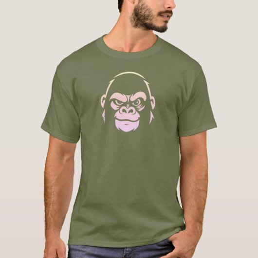 Stressed Ape Studios zwart-wit logo T-shirt (Voorkant)