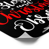 Stressed Blessed And Christmas Obsessed Fun Xmas S Poster (Hoek)