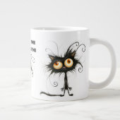 Stressed Cat I'm Fine It's Fine Everything's Fine Grote Koffiekop (Rechts)