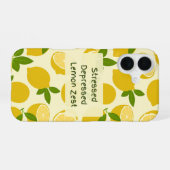 Stressed Depressed Lemon Zest iPhone 16 Hoesje (Achterkant horizontaal)