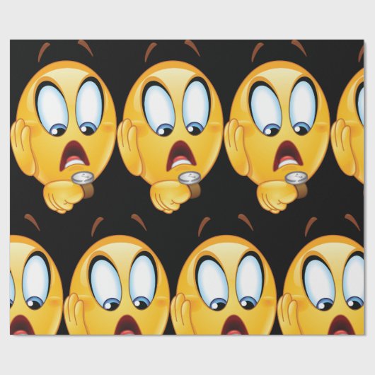 Stressed Emoji-inpakpapier Cadeaupapier (Vlak)