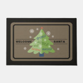 Stressed Gezegend Kerstboom Deurmat (Voorkant)