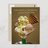 STRESSED is DESSERTS die achteruit gespeld zijn -  Briefkaart (Voorkant / Achterkant)