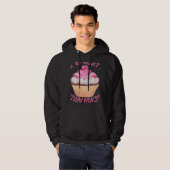 Stressed Is Just Desserts Backwards  Cupcake Hoodie (Voorkant volledig)