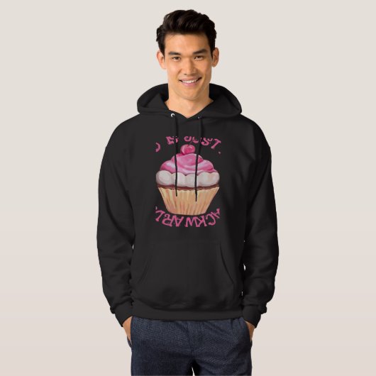 Stressed Is Just Desserts Backwards  Cupcake Hoodie (Voorkant volledig)