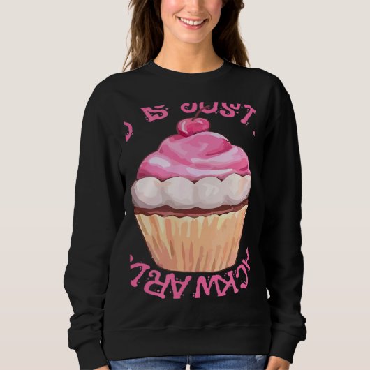 Stressed Is Just Desserts Backwards Cupcake Trui (Voorkant)