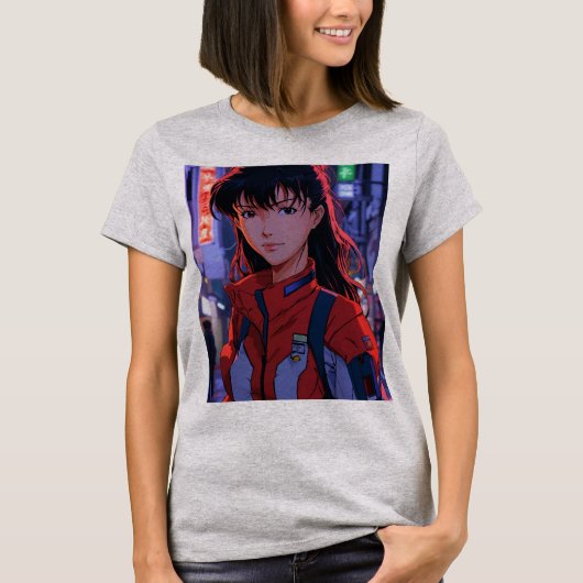 "Stressed Out Asuka: Inside NERV Lab – een gedetai T-shirt (Voorkant)