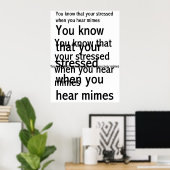 Stressed Poster (Thuiskantoor)