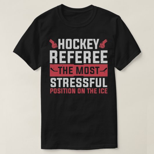 Stressful position on the Ice Hockey Reference T-shirt (Design voorkant)