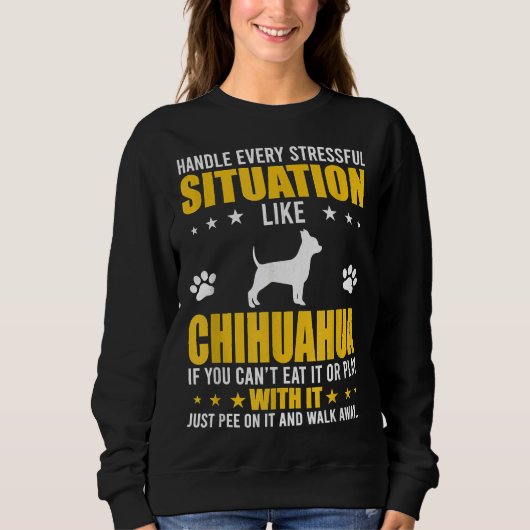 Stressful situation Chihuahua Dog Trui (Voorkant)