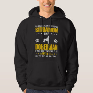 Stressful Situation Doberman Hondenliefhebbers Hoodie