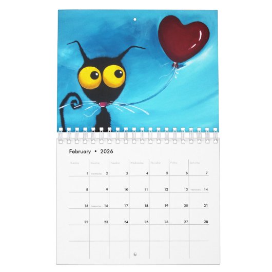 Stressie Cat 2016 kalender (Feb 2026)