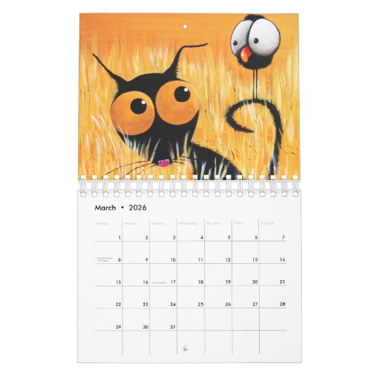 Stressie Cat 2016 kalender (Mar 2026)