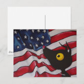 Stressie Cat in de VS! Briefkaart (Voorkant / Achterkant)