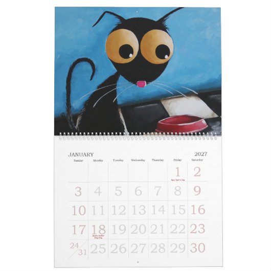 Stressie Cat-kalender Kalender (Jan 2027)