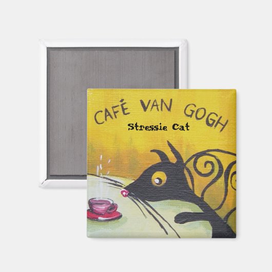 Stressie Cat Magneet (Voorkant / Achterkant)