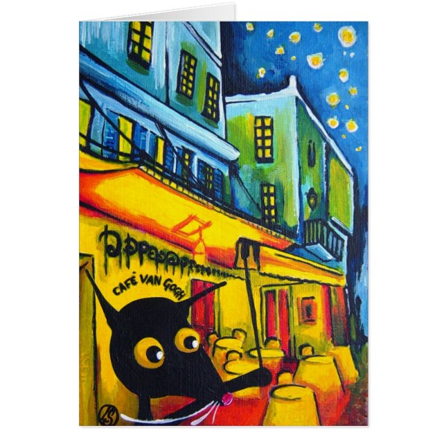 Stressie Cat & Van Gogh (Voorkant)