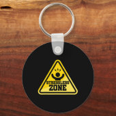 Stressless Zone Nationaal bord Stress Awareness Ma Sleutelhanger (Voorkant)
