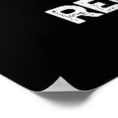 Stressreductietechnologie Bowling Pun Dark BG Poster (Hoek)