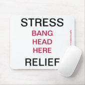 Stressrelkop hier Mousepad Muismat (Met muis)