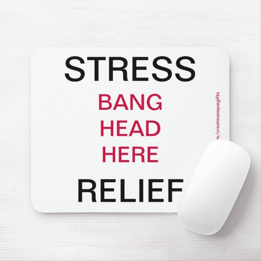 Stressrelkop hier Mousepad Muismat (Met muis)