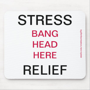Stressrelkop hier Mousepad Muismat