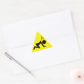Stresssymbool (zwart op geel) sticker (Envelop)