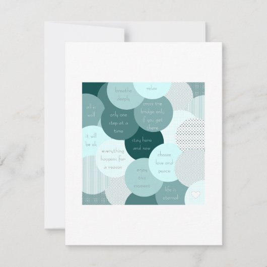 "Stressverlichting" Kaart (Voorkant)