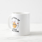 Stressvermindering grappige Bowling-wapens Koffiemok (Voorkant links)