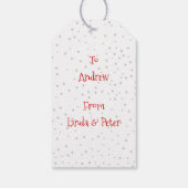 Stressvolle Kerstmis met Rudolf Cadeaulabel (Achterkant)
