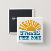 Stressvrije Zone Vierkante Button 5,1 Cm (Voorkant /achterkant)