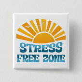 Stressvrije Zone Vierkante Button 5,1 Cm (Voorkant)