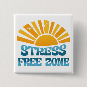Stressvrije Zone Vierkante Button 5,1 Cm