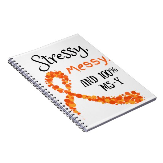 Stressy, Boodschap, en 100% MS-Y notitieboek (Rechterzijde)