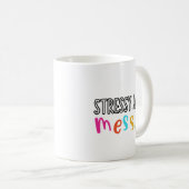 Stressy en rommelig koffiemok (Voorkant rechts)