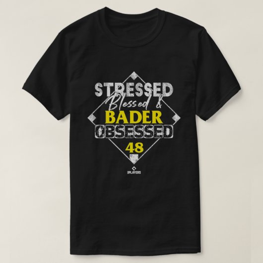 Stresszeggende en Harrison Bader Obsoned Premi T-shirt (Design voorkant)