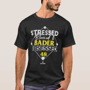 Stresszeggende en Harrison Bader Obsoned Premi T-shirt