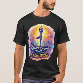 Stretch Beyond Limits Bold Yoga Energy Tee T-shirt