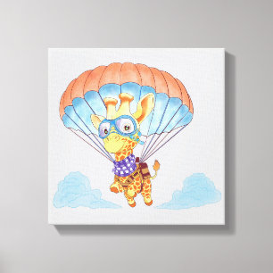 Stretch Canvas Parachute Giraffe
